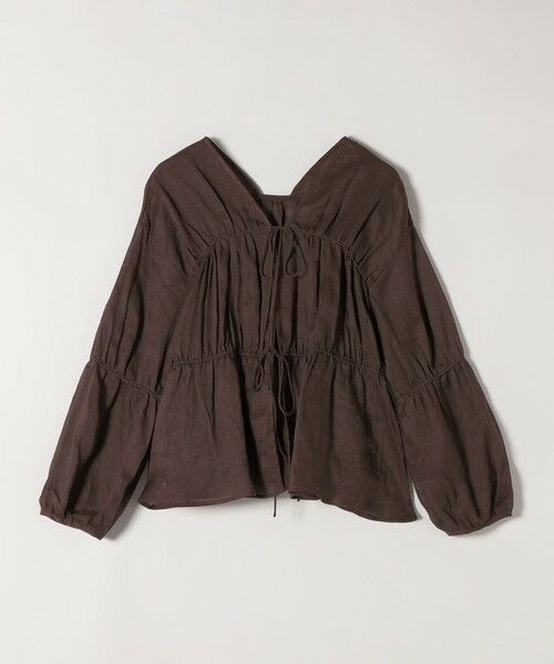 SHIPS / シップス シャツ・ブラウス | 《予約》quaranciel:〈手洗い可能〉ラミー ギャザー リボン ティアード ブラウス | 詳細29
