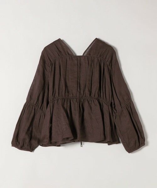 SHIPS / シップス シャツ・ブラウス | 《予約》quaranciel:〈手洗い可能〉ラミー ギャザー リボン ティアード ブラウス | 詳細30