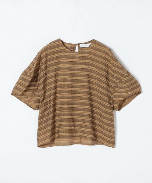 SHIPS / シップス シャツ・ブラウス | 《予約》quaranciel:〈洗濯機可能〉ジャガード ボーダー シアー ブラウス | 詳細29