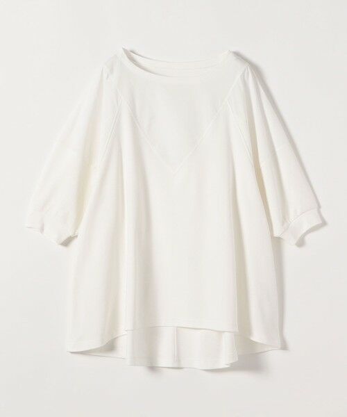 SHIPS / シップス Tシャツ | 《予約》quaranciel:〈接触冷感/汗染み防止加工/洗濯機可能〉ドッキング Aライン カットソー | 詳細13