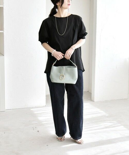 SHIPS / シップス Tシャツ | 《予約》quaranciel:〈接触冷感/汗染み防止加工/洗濯機可能〉ドッキング Aライン カットソー | 詳細15