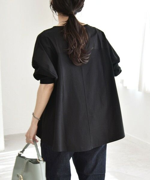 SHIPS / シップス Tシャツ | 《予約》quaranciel:〈接触冷感/汗染み防止加工/洗濯機可能〉ドッキング Aライン カットソー | 詳細20