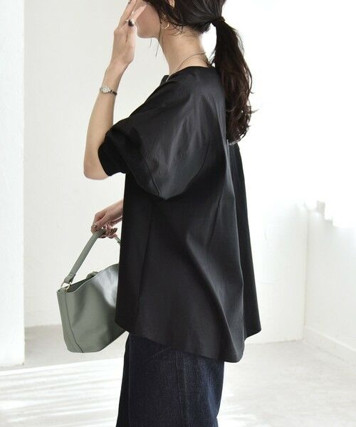 SHIPS / シップス Tシャツ | 《予約》quaranciel:〈接触冷感/汗染み防止加工/洗濯機可能〉ドッキング Aライン カットソー | 詳細22