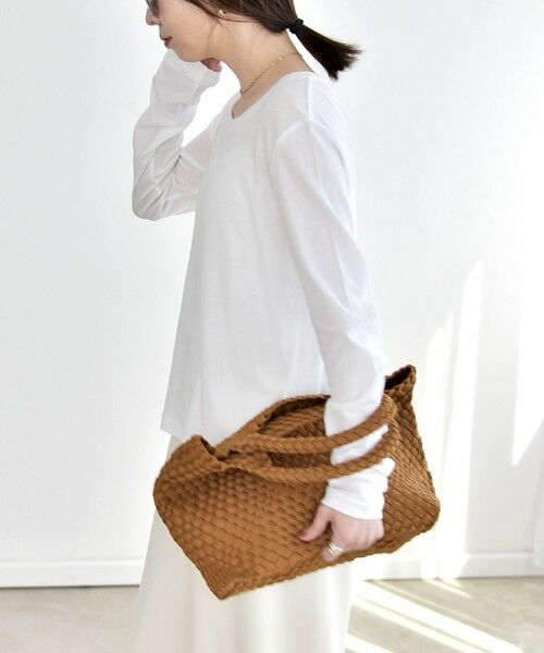 SHIPS / シップス カットソー | 《予約》quaranciel:〈手洗い可能〉コットン シアー クルーネック ロンTEE | 詳細9