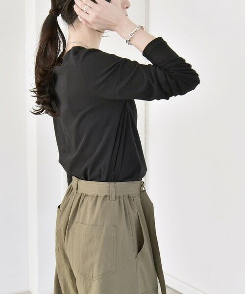 SHIPS / シップス カットソー | 《予約》quaranciel:〈手洗い可能〉コットン シアー クルーネック ロンTEE | 詳細17