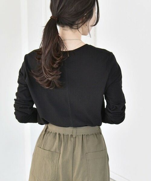 SHIPS / シップス カットソー | 《予約》quaranciel:〈手洗い可能〉コットン シアー クルーネック ロンTEE | 詳細18