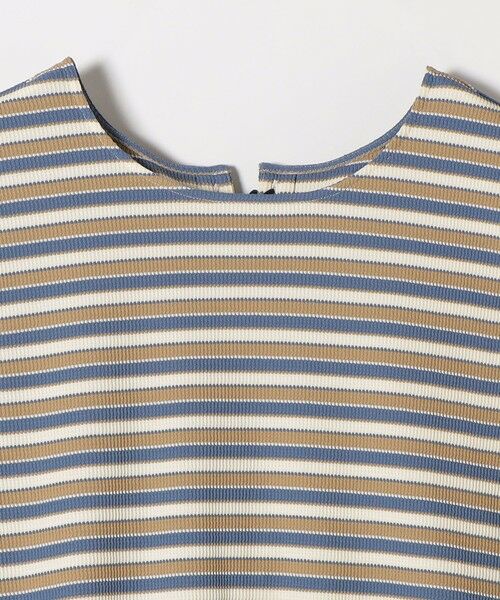 SHIPS / シップス Tシャツ | quaranciel:〈洗濯機可能〉マルチボーダー ラッフル コクーン プルオーバー | 詳細28