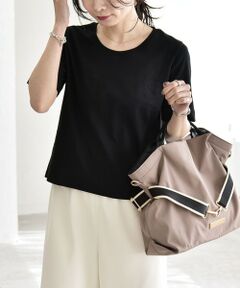 SHIPS / シップス Tシャツ | 《予約》quaranciel:〈接触冷感/汗染み防止加工/洗濯機可能〉ベーシック コンパクト TEE