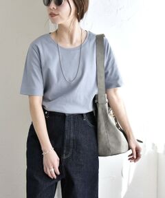 SHIPS / シップス Tシャツ | 《予約》quaranciel:〈接触冷感/汗染み防止加工/洗濯機可能〉ベーシック コンパクト TEE