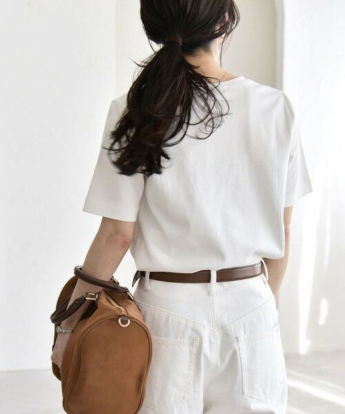 SHIPS / シップス Tシャツ | 《予約》quaranciel:〈接触冷感/汗染み防止加工/洗濯機可能〉ベーシック コンパクト TEE | 詳細10