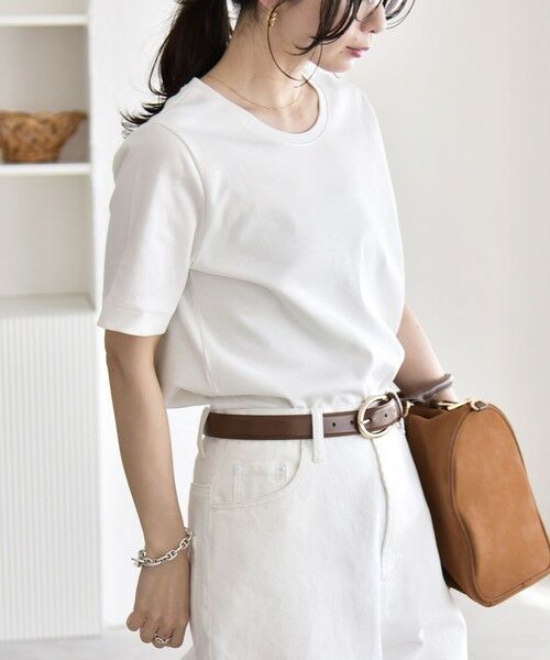 SHIPS / シップス Tシャツ | 《予約》quaranciel:〈接触冷感/汗染み防止加工/洗濯機可能〉ベーシック コンパクト TEE | 詳細11