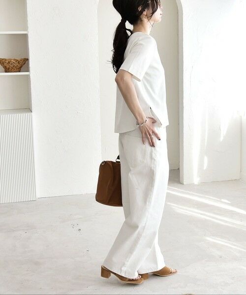 SHIPS / シップス Tシャツ | 《予約》quaranciel:〈接触冷感/汗染み防止加工/洗濯機可能〉ベーシック コンパクト TEE | 詳細2