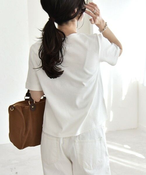 SHIPS / シップス Tシャツ | 《予約》quaranciel:〈接触冷感/汗染み防止加工/洗濯機可能〉ベーシック コンパクト TEE | 詳細5