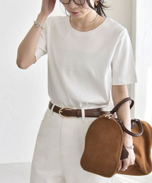 SHIPS / シップス Tシャツ | 《予約》quaranciel:〈接触冷感/汗染み防止加工/洗濯機可能〉ベーシック コンパクト TEE | 詳細8