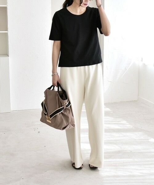 SHIPS / シップス Tシャツ | 《予約》quaranciel:〈接触冷感/汗染み防止加工/洗濯機可能〉ベーシック コンパクト TEE | 詳細14