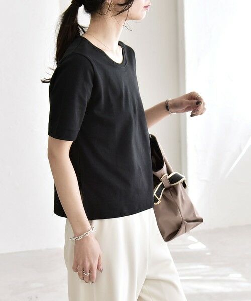 SHIPS / シップス Tシャツ | 《予約》quaranciel:〈接触冷感/汗染み防止加工/洗濯機可能〉ベーシック コンパクト TEE | 詳細16