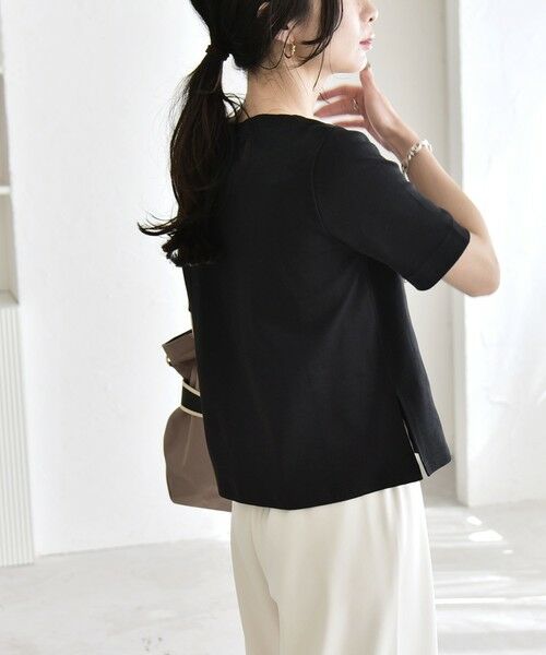 SHIPS / シップス Tシャツ | 《予約》quaranciel:〈接触冷感/汗染み防止加工/洗濯機可能〉ベーシック コンパクト TEE | 詳細17