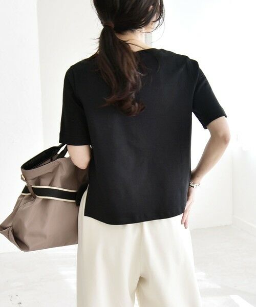 SHIPS / シップス Tシャツ | 《予約》quaranciel:〈接触冷感/汗染み防止加工/洗濯機可能〉ベーシック コンパクト TEE | 詳細18