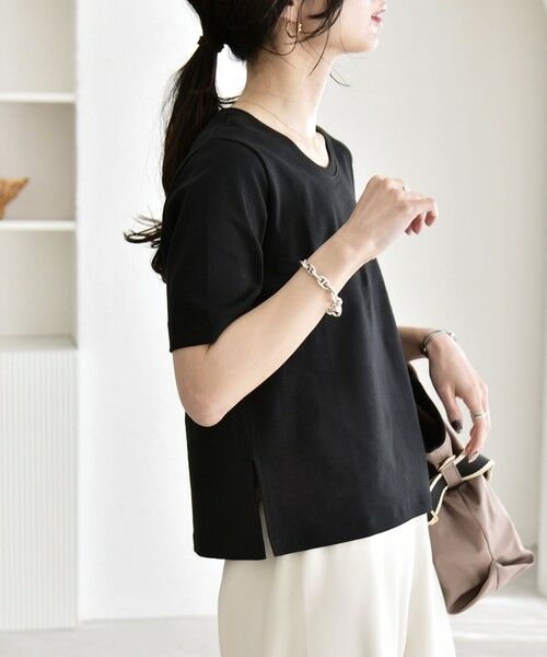 SHIPS / シップス Tシャツ | 《予約》quaranciel:〈接触冷感/汗染み防止加工/洗濯機可能〉ベーシック コンパクト TEE | 詳細20