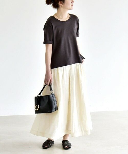 SHIPS / シップス Tシャツ | 《予約》quaranciel:〈接触冷感/汗染み防止加工/洗濯機可能〉ベーシック コンパクト TEE | 詳細25