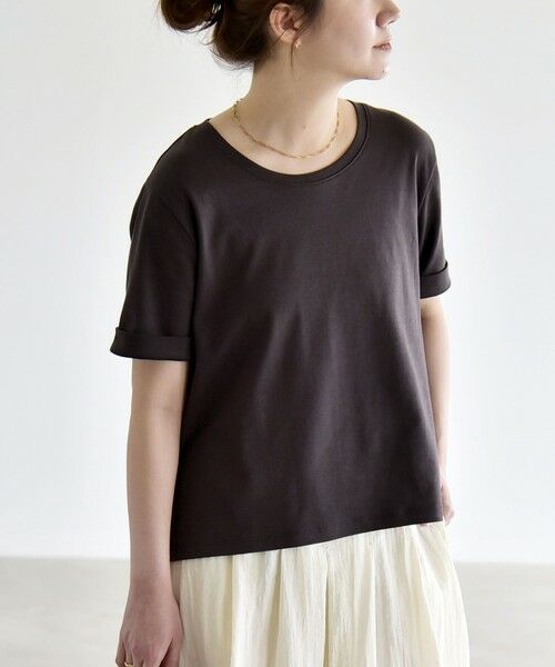 SHIPS / シップス Tシャツ | 《予約》quaranciel:〈接触冷感/汗染み防止加工/洗濯機可能〉ベーシック コンパクト TEE | 詳細27