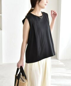 SHIPS / シップス Tシャツ | 《予約》quaranciel:〈接触冷感/汗染み防止加工/洗濯機可能〉クルー ノースリーブ TEE