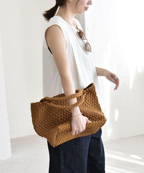 SHIPS / シップス Tシャツ | 《予約》quaranciel:〈接触冷感/汗染み防止加工/洗濯機可能〉クルー ノースリーブ TEE | 詳細5