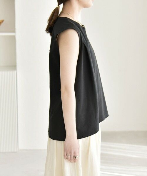 SHIPS / シップス Tシャツ | 《予約》quaranciel:〈接触冷感/汗染み防止加工/洗濯機可能〉クルー ノースリーブ TEE | 詳細27