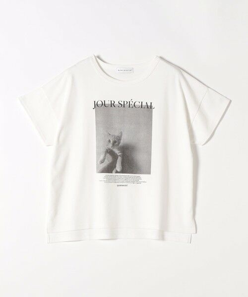 SHIPS / シップス Tシャツ | 《追加予約》quaranciel:〈接触冷感/汗染み防止加工/洗濯機可能〉CAT プリント TEE | 詳細9