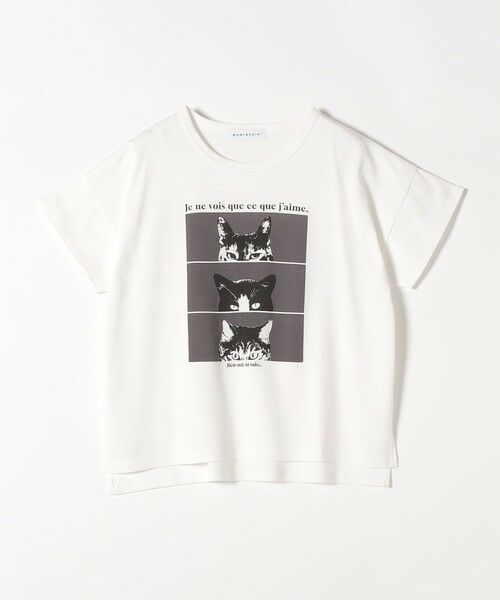 SHIPS / シップス Tシャツ | 《追加予約》quaranciel:〈接触冷感/汗染み防止加工/洗濯機可能〉CAT プリント TEE | 詳細21
