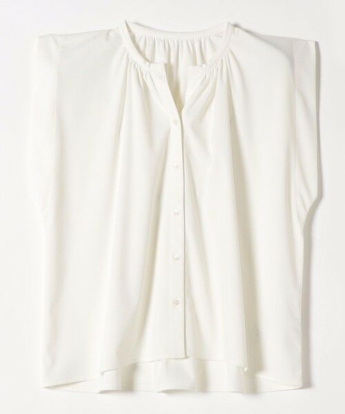 SHIPS / シップス シャツ・ブラウス | 《予約》quaranciel:〈接触冷感/UVカット/吸水速乾/洗濯機可能〉スキッパー ギャザー シャツ カットソー | 詳細14