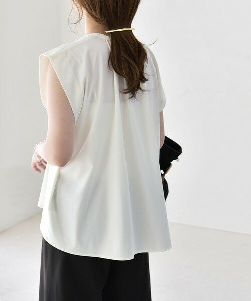 SHIPS / シップス シャツ・ブラウス | 《予約》quaranciel:〈接触冷感/UVカット/吸水速乾/洗濯機可能〉スキッパー ギャザー シャツ カットソー | 詳細6