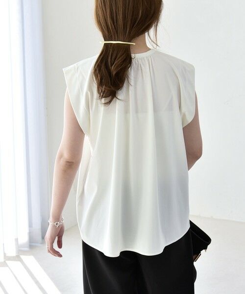 SHIPS / シップス シャツ・ブラウス | 《予約》quaranciel:〈接触冷感/UVカット/吸水速乾/洗濯機可能〉スキッパー ギャザー シャツ カットソー | 詳細8