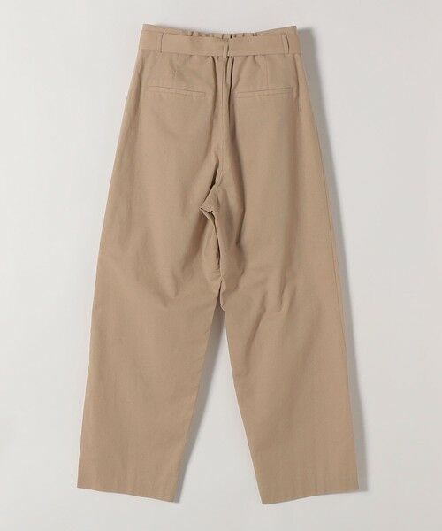 SHIPS / シップス チノ・ワークパンツ | 《予約》quaranciel:〈洗濯機可能〉コットン ベルト ハイウエスト テーパード パンツ | 詳細13