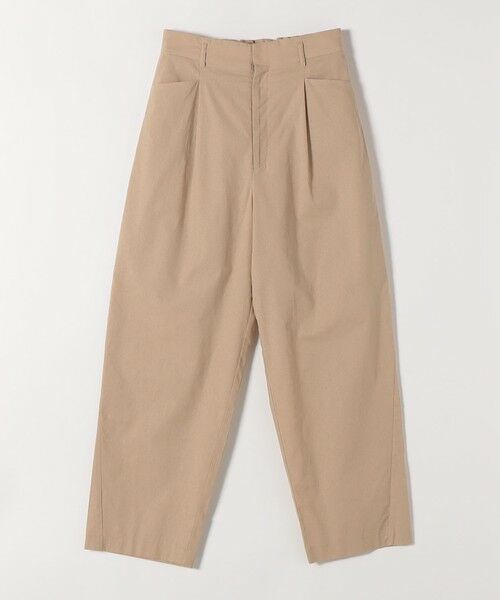 SHIPS / シップス チノ・ワークパンツ | 《予約》quaranciel:〈洗濯機可能〉コットン ベルト ハイウエスト テーパード パンツ | 詳細14