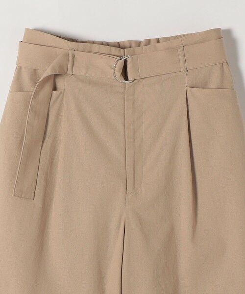 SHIPS / シップス チノ・ワークパンツ | 《予約》quaranciel:〈洗濯機可能〉コットン ベルト ハイウエスト テーパード パンツ | 詳細15