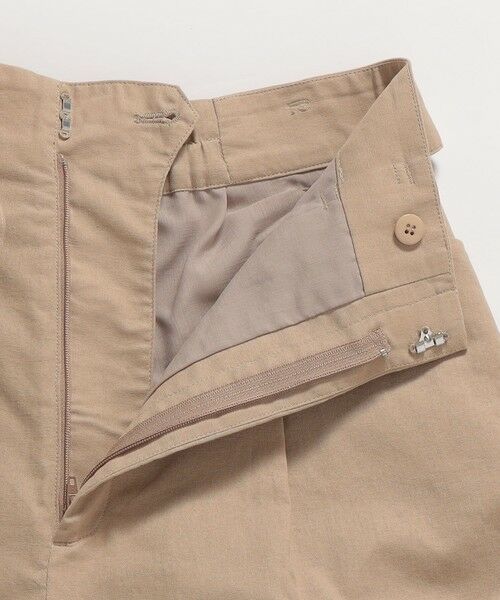 SHIPS / シップス チノ・ワークパンツ | 《予約》quaranciel:〈洗濯機可能〉コットン ベルト ハイウエスト テーパード パンツ | 詳細17