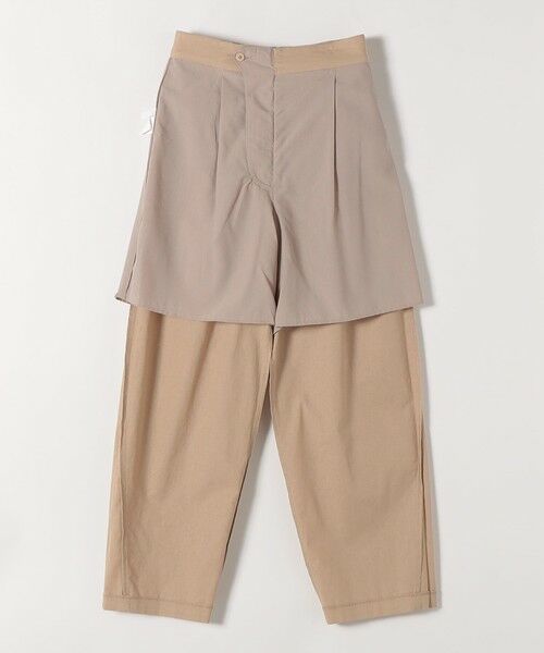 SHIPS / シップス チノ・ワークパンツ | 《予約》quaranciel:〈洗濯機可能〉コットン ベルト ハイウエスト テーパード パンツ | 詳細19