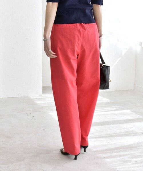 SHIPS / シップス チノ・ワークパンツ | 《予約》quaranciel:〈洗濯機可能〉コットン ベルト ハイウエスト テーパード パンツ | 詳細29