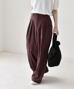 SHIPS / シップス その他パンツ | 《予約》quaranciel:〈洗濯機可能〉CALCULO(R)使用 イージー タック ワイド パンツ