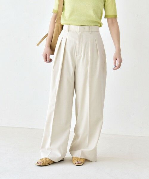 SHIPS / シップス その他パンツ | 《予約》quaranciel:〈洗濯機可能〉CALCULO(R)使用 イージー タック ワイド パンツ | 詳細11