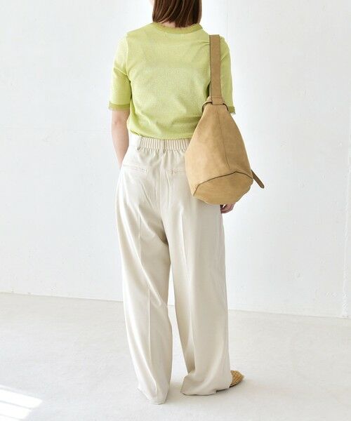 SHIPS / シップス その他パンツ | 《予約》quaranciel:〈洗濯機可能〉CALCULO(R)使用 イージー タック ワイド パンツ | 詳細2