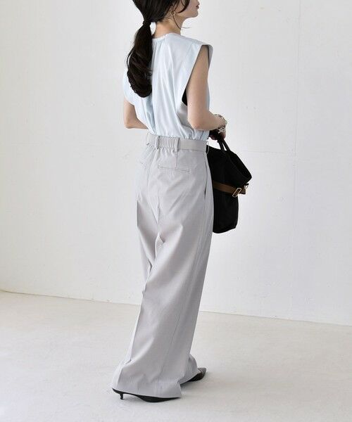 SHIPS / シップス その他パンツ | 《予約》quaranciel:〈洗濯機可能〉CALCULO(R)使用 イージー タック ワイド パンツ | 詳細13