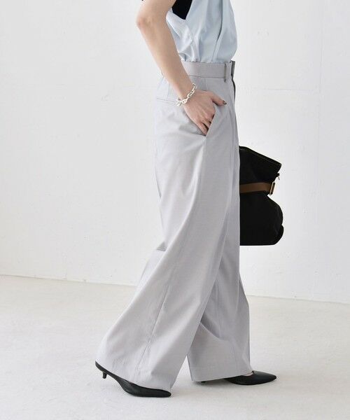 SHIPS / シップス その他パンツ | 《予約》quaranciel:〈洗濯機可能〉CALCULO(R)使用 イージー タック ワイド パンツ | 詳細16