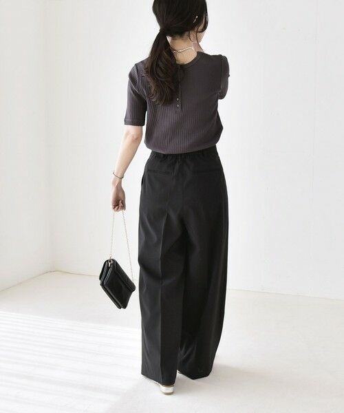 SHIPS / シップス その他パンツ | 《予約》quaranciel:〈洗濯機可能〉CALCULO(R)使用 イージー タック ワイド パンツ | 詳細23