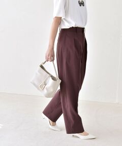 SHIPS / シップス ショート・ハーフ・半端丈パンツ | 《予約》quaranciel:〈洗濯機可能〉CALCULO(R)使用 イージー テーパード パンツ