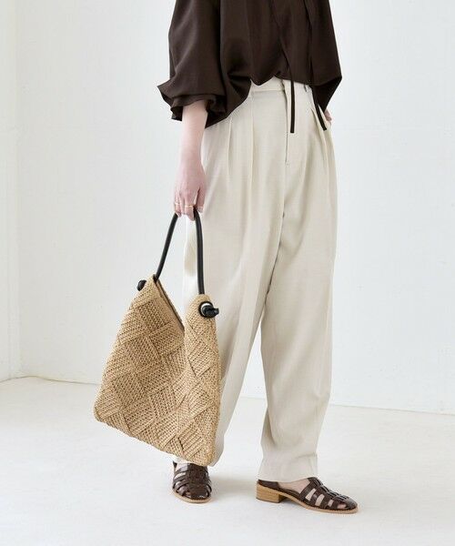 SHIPS / シップス ショート・ハーフ・半端丈パンツ | 《予約》quaranciel:〈洗濯機可能〉CALCULO(R)使用 イージー テーパード パンツ | 詳細10