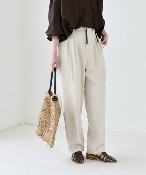 SHIPS / シップス ショート・ハーフ・半端丈パンツ | 《予約》quaranciel:〈洗濯機可能〉CALCULO(R)使用 イージー テーパード パンツ | 詳細11