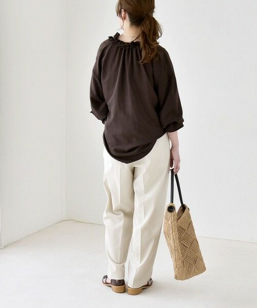 SHIPS / シップス ショート・ハーフ・半端丈パンツ | 《予約》quaranciel:〈洗濯機可能〉CALCULO(R)使用 イージー テーパード パンツ | 詳細2