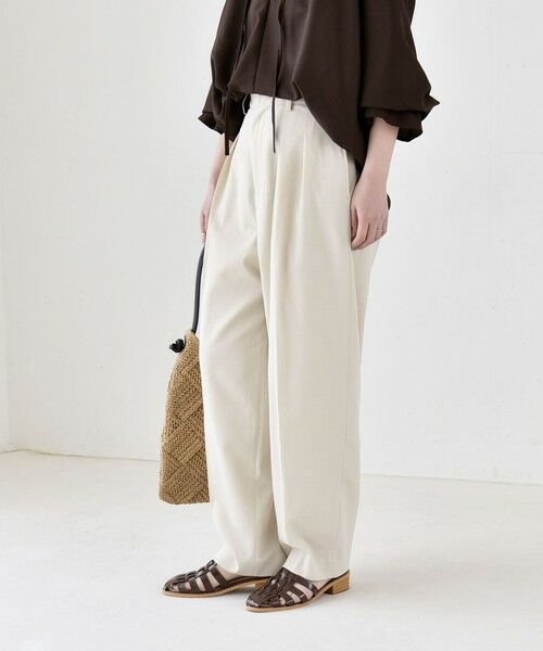 SHIPS / シップス ショート・ハーフ・半端丈パンツ | 《予約》quaranciel:〈洗濯機可能〉CALCULO(R)使用 イージー テーパード パンツ | 詳細6